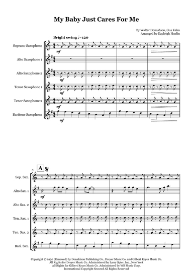 My Baby Just Cares For Me (arr. Kayleigh Huelin)