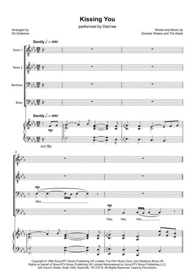Kissing You (arr. Kit Grahame)