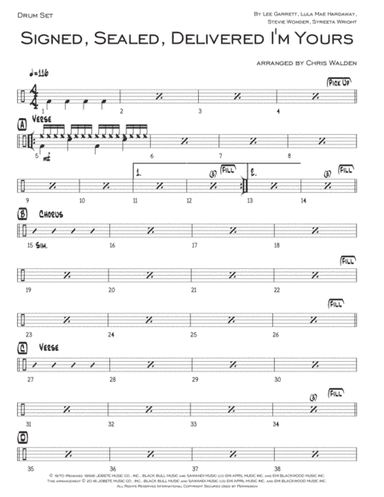 Signed, Sealed, Delivered I'm Yours (arr. Chris Walden)