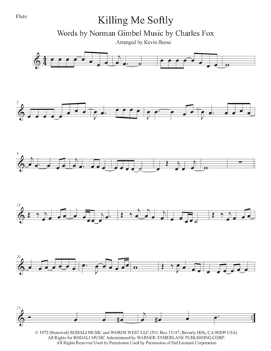 Killing Me Softly With His Song (arr. Kevin Busse)