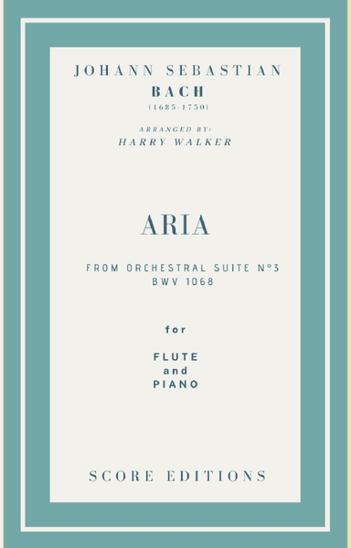 Bach Air from Suite No.3 (for Flute and Piano) (arr. Harry Walker)
