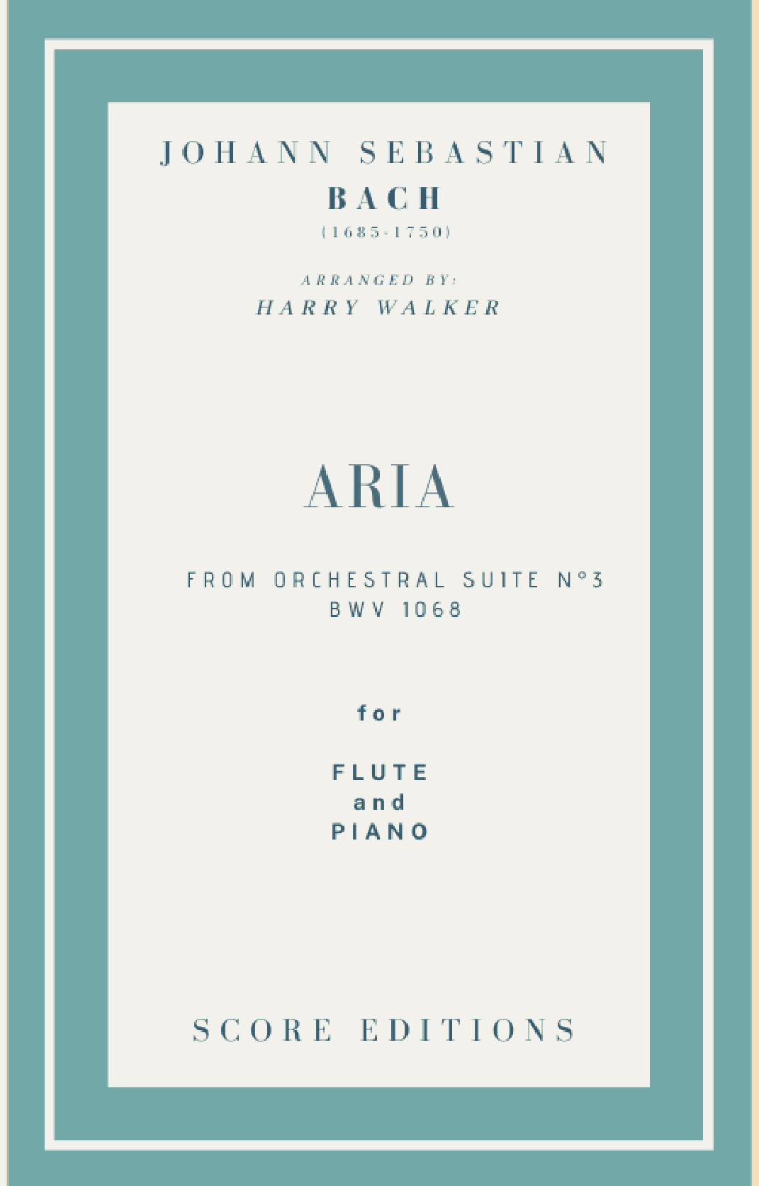 Bach Air from Suite No.3 (for Flute and Piano) (arr. Harry Walker)