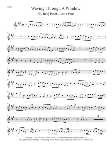 Waving Through A Window (arr. Kevin Busse)