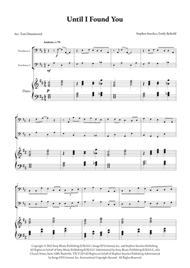 Until I Found You (arr. Tom Drummond)