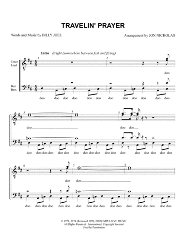 Travelin' Prayer (arr. Jon Nicholas)