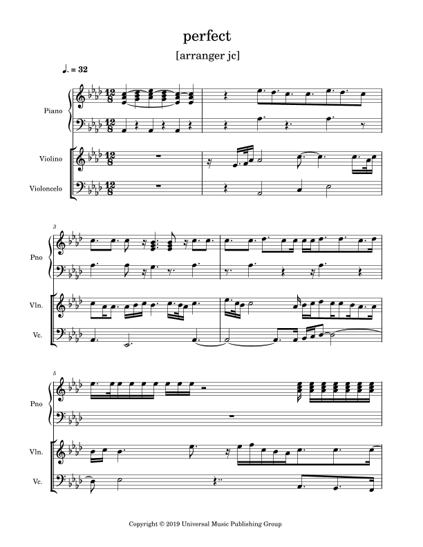Perfect (arr. julio cesar)