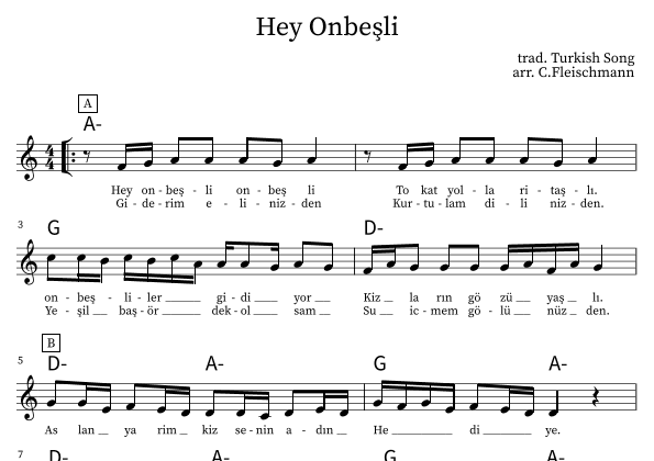 Hey Onbesli (arr. Christoph Fleischmann)