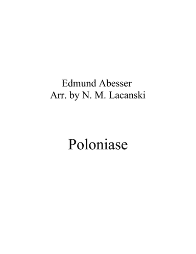 Polonaise (arr. Nick Lacanski)