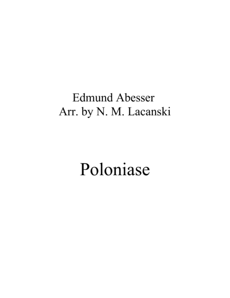 Polonaise (arr. Nick Lacanski)
