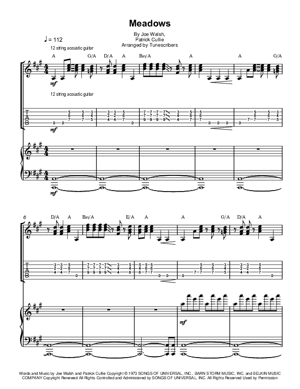 Meadows (arr. Tunescribers)