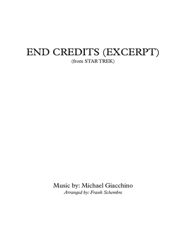 Star Trek End Credits (arr. Frank Schembre)