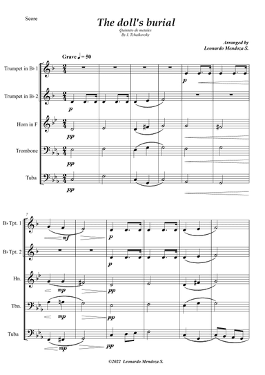 The doll's burial (arr. Leonardo Mendoza S.)