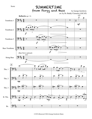 Summertime (arr. Dr. Buddy Clements)