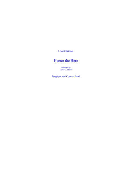Hector the Hero (arr. David D. Mason)