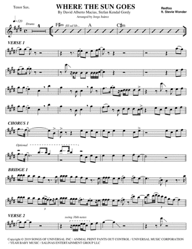 Where The Sun Goes (arr. Jorge Juárez)