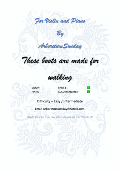 These Boots Are Made For Walkin' (arr. Mr Scribe)