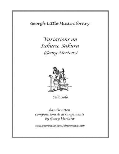 Variations on "Sakura, sakura" for cello solo