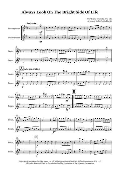 Always Look On The Bright Side Of Life (arr. Kayleigh Huelin)