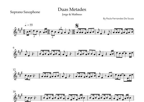 Duas Metades (arr. Sales)