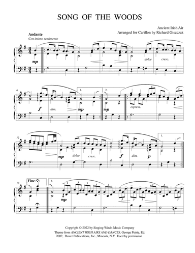 Song of the Woods (Ancient Irish Air) (arr. Richard Giszczak)