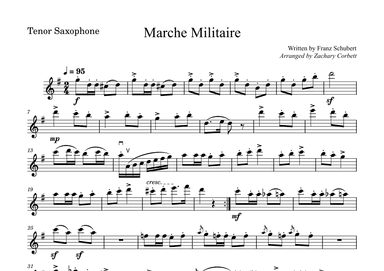 Marche Militaire (arr. Zachary Corbett)