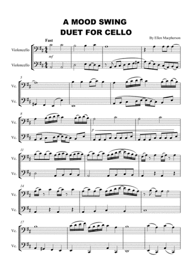A MOOD SWING DUET FOR CELLO