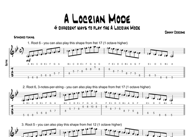 A Locrian Mode (4 Ways to Play)