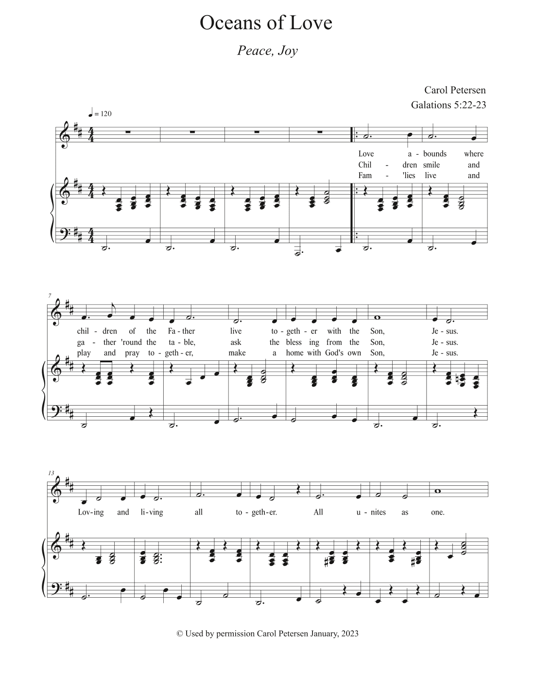 Oceans of Love (Peace, Joy)