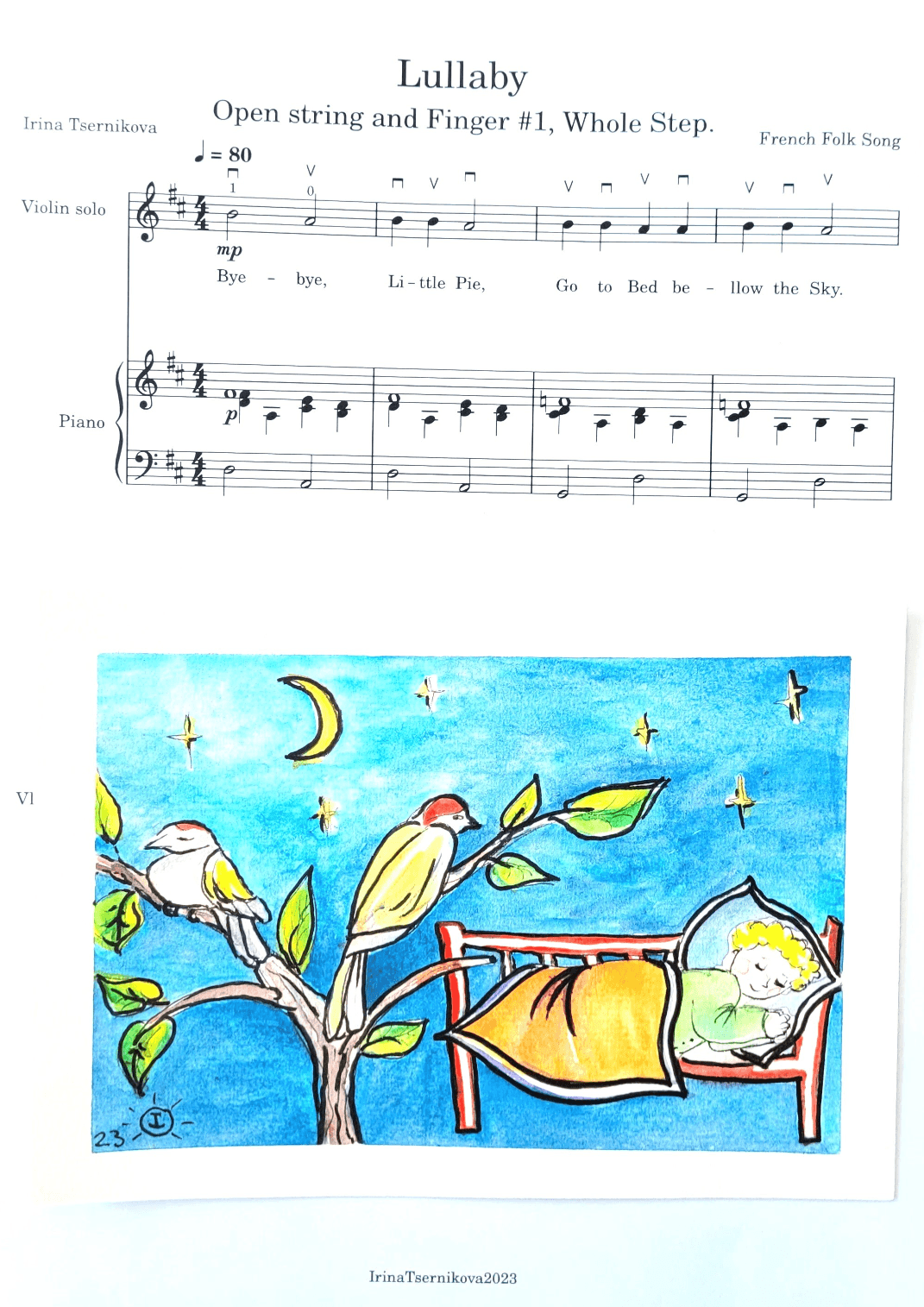 Lullaby for Violin Beginners