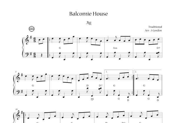 Balcomie House (arr. Julia Gordon)