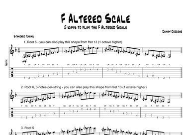 F Altered Scale (5 Ways to Play)