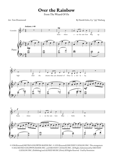 Over The Rainbow (arr. Tom Drummond)