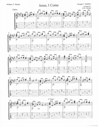 "Jesus I Come" (arr. R.S. Carrier)