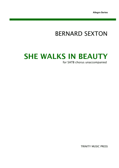 She Walks in Beauty