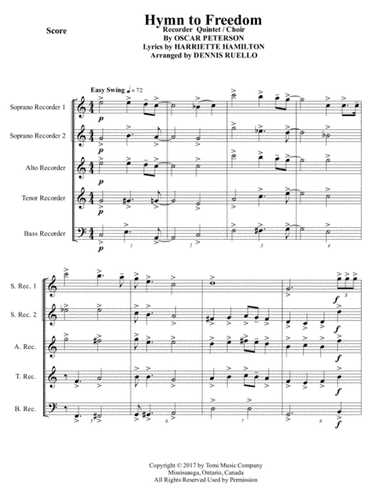 Hymn To Freedom (arr. Chicory Music)