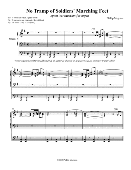 No Tramp of Soldiers' Marching Feet (arr. Phillip Magness)