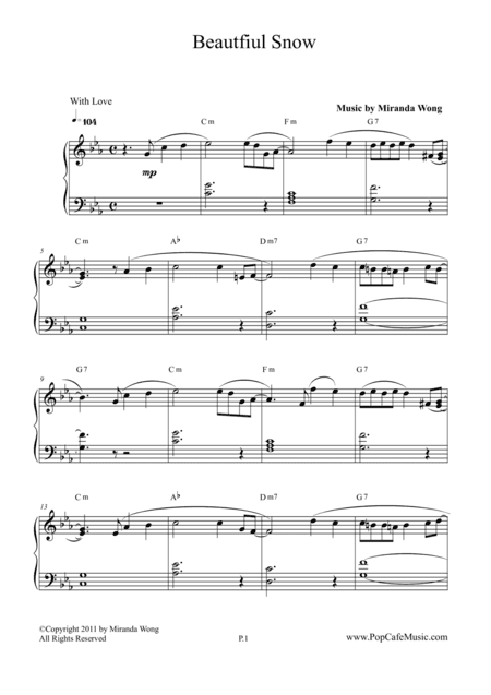 Beautiful Snow - Easy Piano Love Song