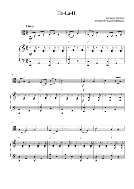 Ho-La-Hi (arr. Kaiserin Rebecca)