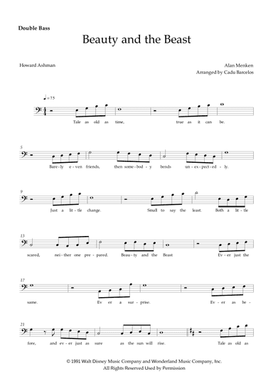 Beauty And The Beast (arr. Cadu Barcelos)