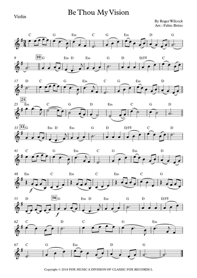 Be Thou My Vision (arr. Fabio Britto)