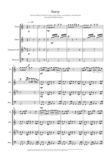 Sorry (arr. Matthew pyeon)