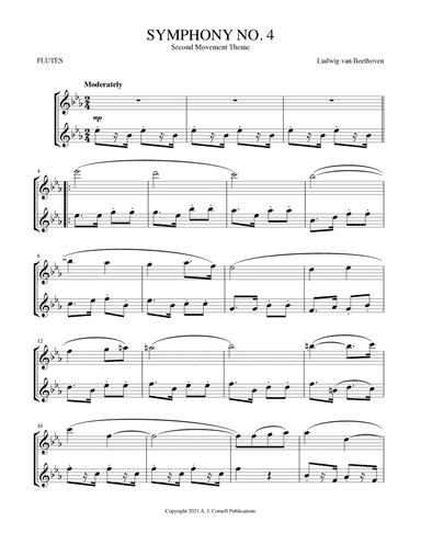 Symphony No. 4, Second Movement Theme (arr. Mark Phillips)