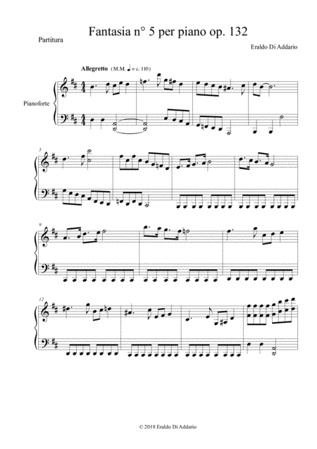 Fantasia per piano n° 5 op. 132