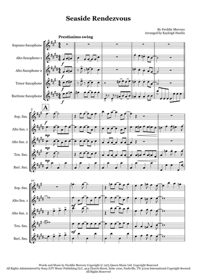 Seaside Rendezvous (arr. Kayleigh Huelin)