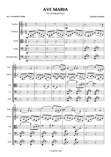 Ave Maria - string orchestra (arr. Leonardo Cunha)