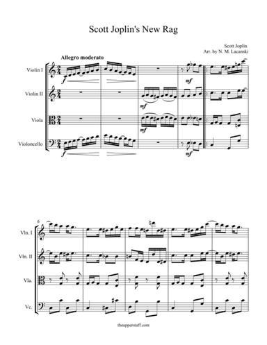 Scott Joplin's New Rag (arr. Nick Lacanski)