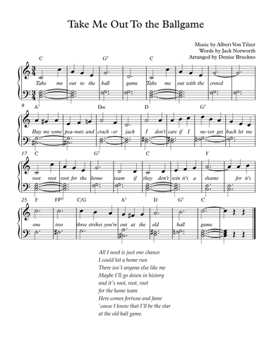 Take Me Out To The Ballgame (arr. Denise Bruckno)