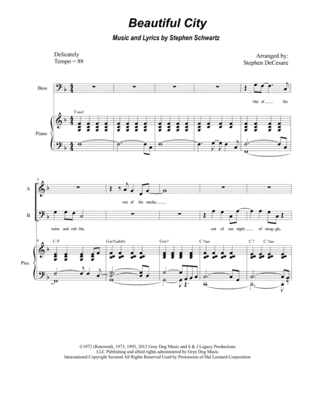 Beautiful City (arr. Stephen DeCesare)