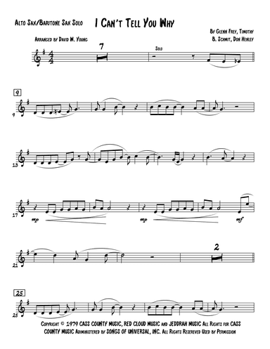 I Can't Tell You Why (arr. David W. Young)