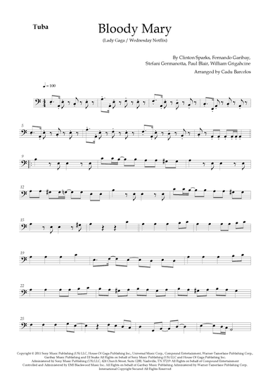 Bloody Mary (arr. Cadu Barcelos)